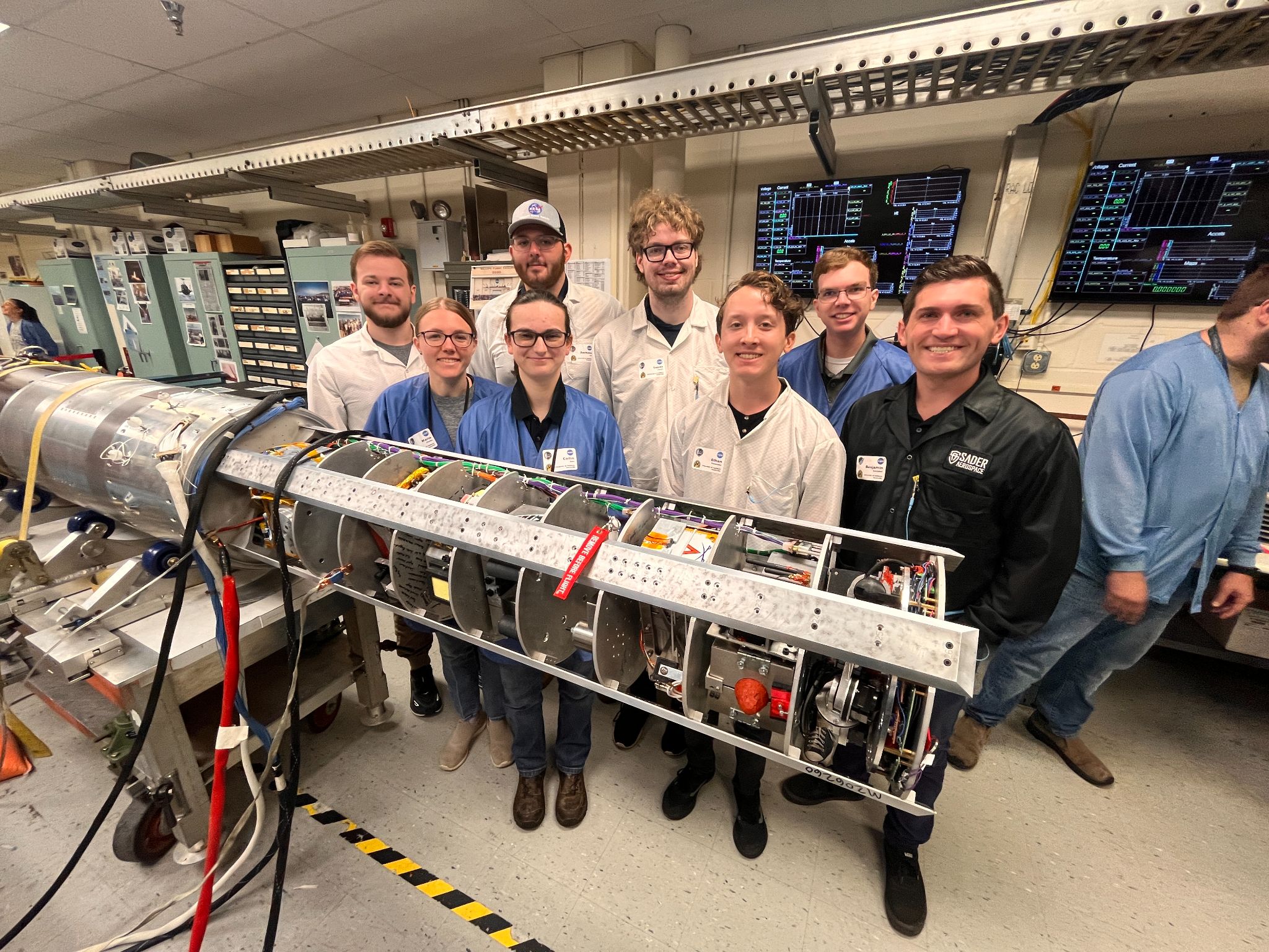 AMALTHEA team photo with payload stack